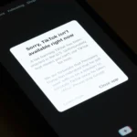 A message reading "Sorry, TikTok isn't available right now" is displayed from the tiktok app on iPhone on Sturday 18 January 2025 in U.S.